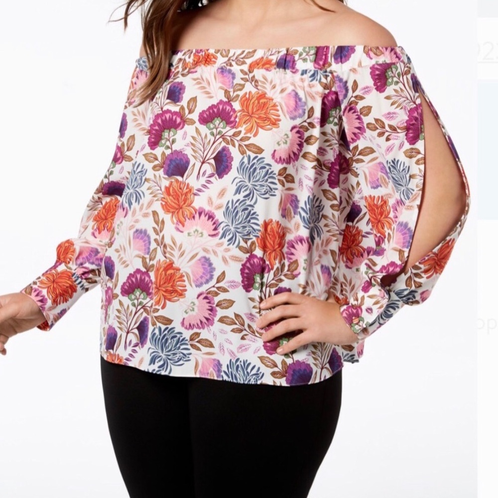 INC International off the shoulder split sleeve